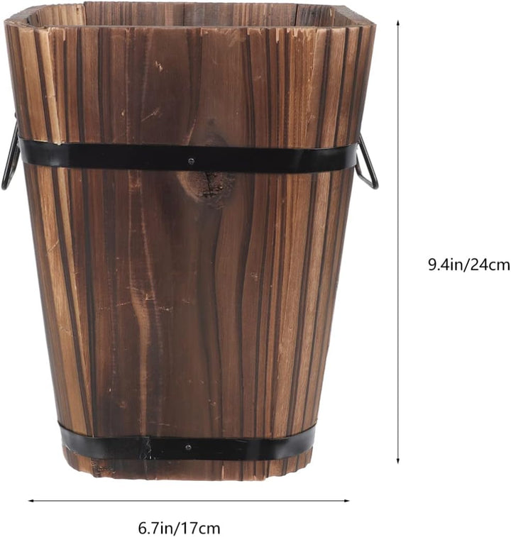 YARNOW Pflanzkübel Gross Aussen Holzfass Blumentopf übertopf: Whiskyfa? Pflanzer im Freien Innen- Vi