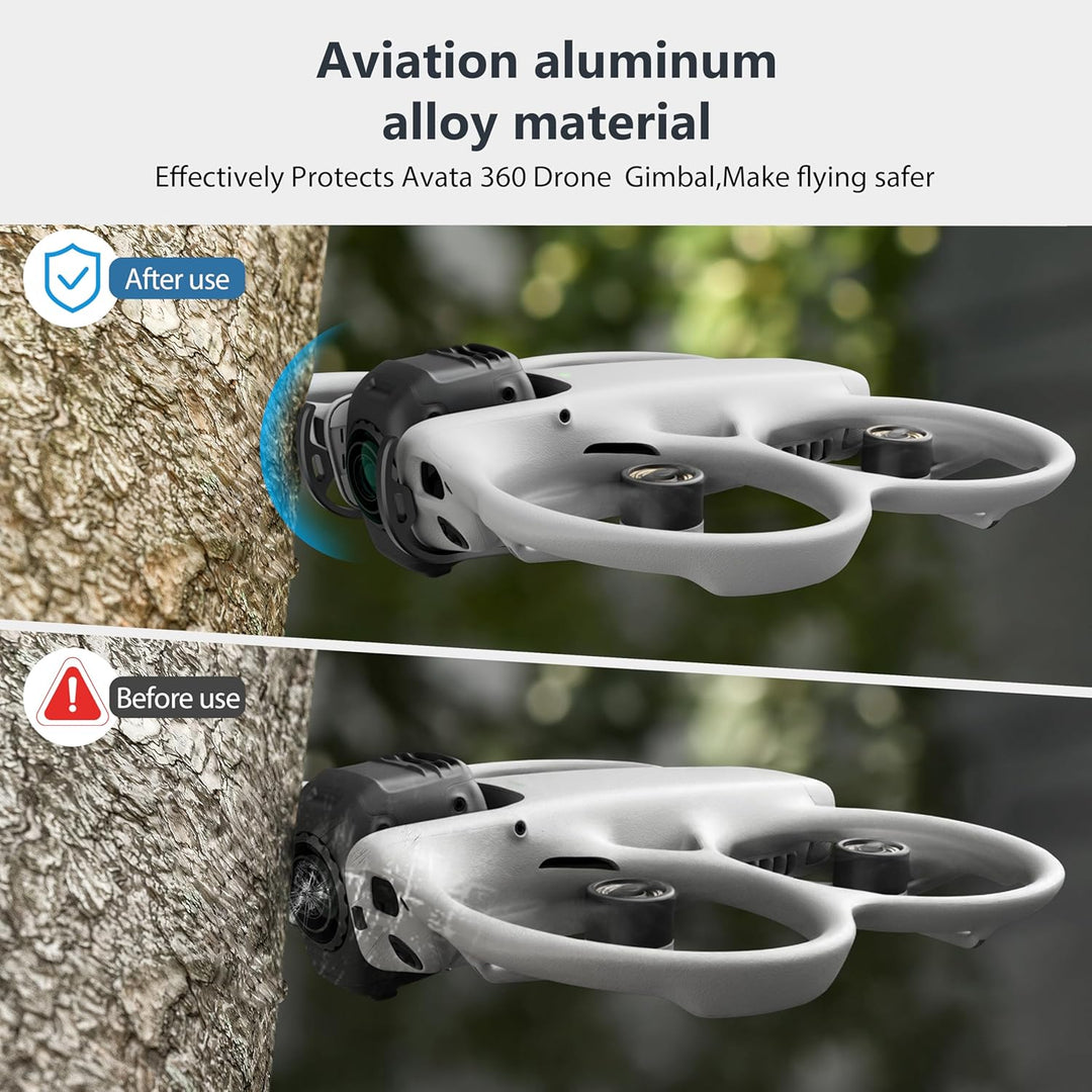 STARTRC Gimbal-Stossstange für DJI Avata 360 Zubehör, Aluminiumlegierung Anti-Kollisionsschutzbügel