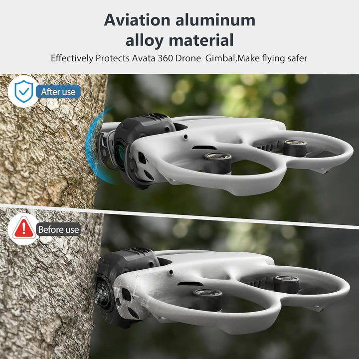 STARTRC Gimbal-Stossstange für DJI Avata 360 Zubehör, Aluminiumlegierung Anti-Kollisionsschutzbügel
