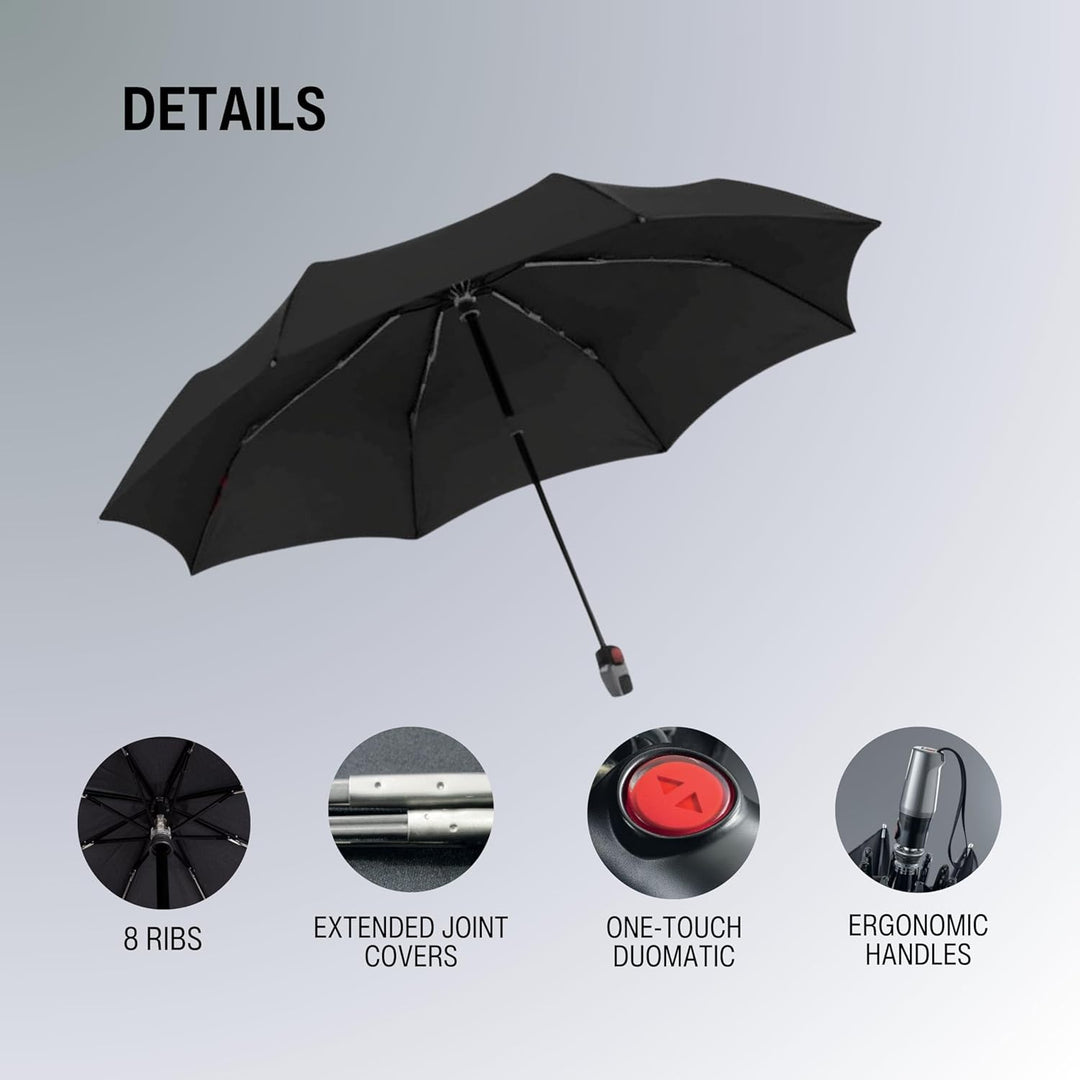 Knirps T.200 M Duomatic - Regenschirm black Mittel Black 2, Mittel Black 2