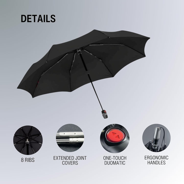 Knirps T.200 M Duomatic - Regenschirm black Mittel Black 2, Mittel Black 2