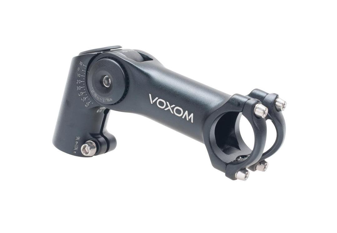 Voxom Vb3 25,4mm, 80mm Höhenverstellbar, -10/+65° Vorbau, Schwarz, 25.4 31,8mm/120mm Länge, 31,8mm/1