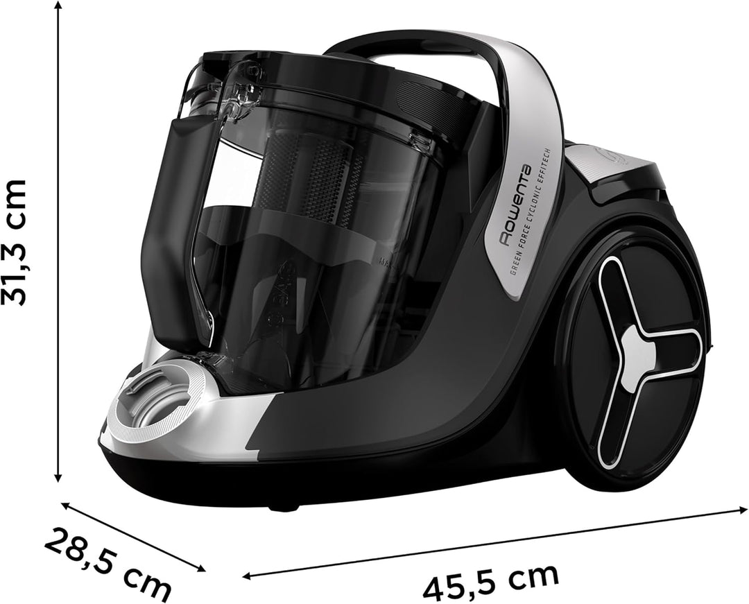 Rowenta Green Force Cyclonic Effitech Animal, Bodenstaubsauger ohne Beutel, 500 W, 2,5 Liter XXL Fas