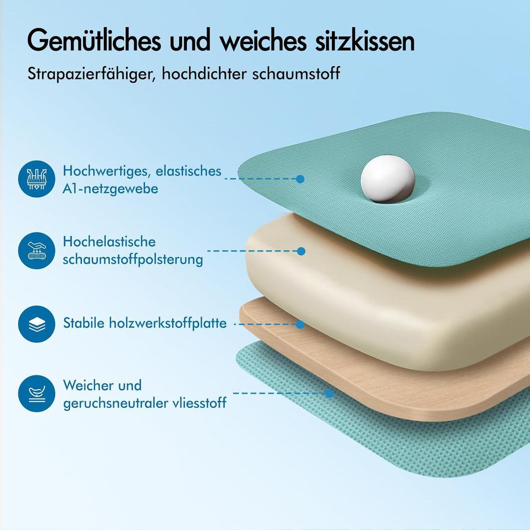ALFORDSON Bürostuhl, Sessel mit Kopfstütze, Computer-Schreibtischstuhl mit Lordosenstütze, Drehstuhl