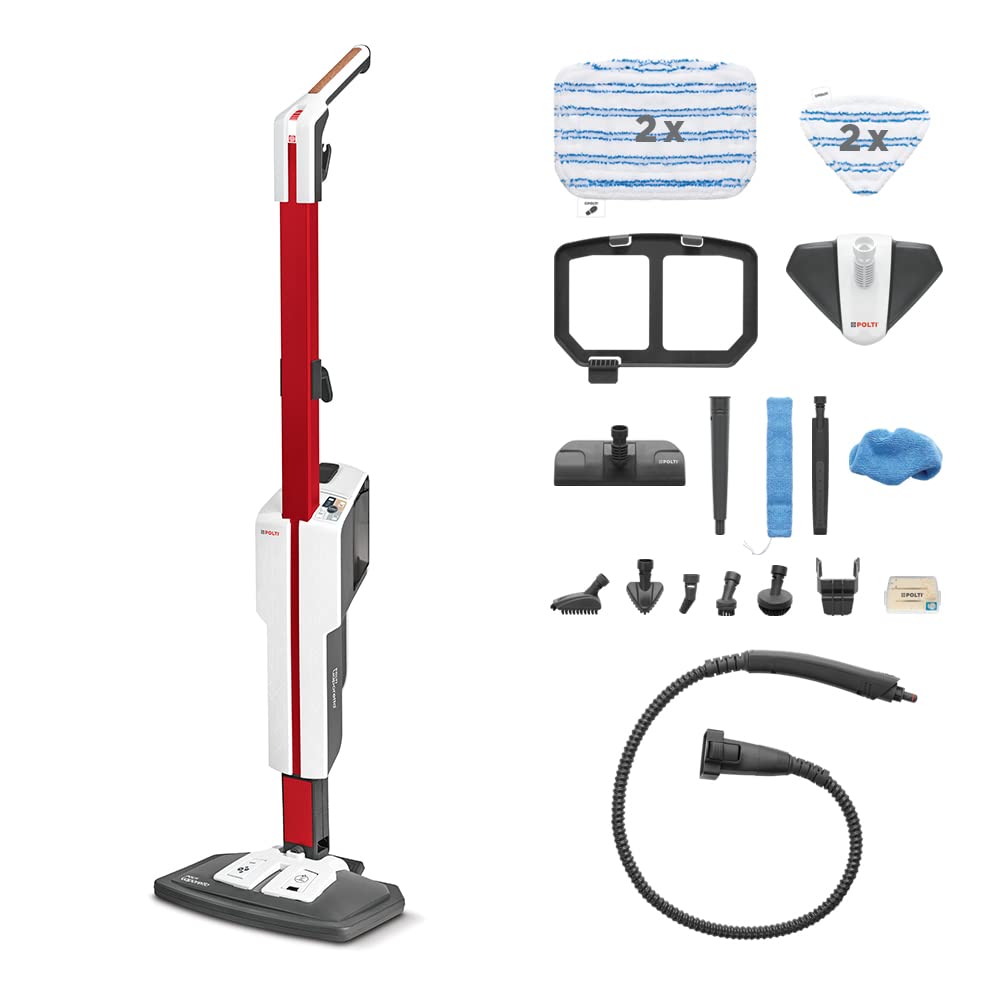 Polti Vaporetto SV650_Style, Dampfbesen mit integriertem Handreiniger, mit Extra-Dampffunktion, 19 Z