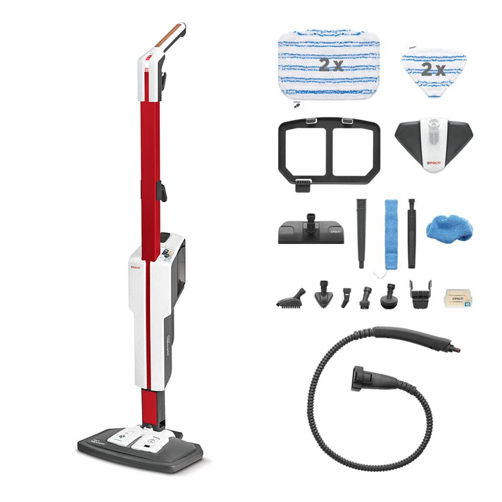 Polti Vaporetto SV650_Style, Dampfbesen mit integriertem Handreiniger, mit Extra-Dampffunktion, 19 Z