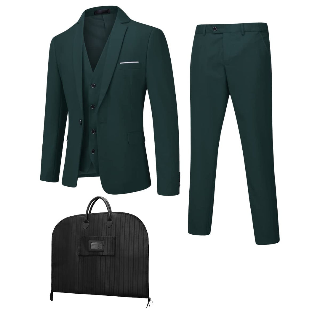 Cloudstyle Anzug Herren Anzüge 4 Teilig Staubbeutel Herrenanzug Business Sakko Hose Weste Anzugtasch