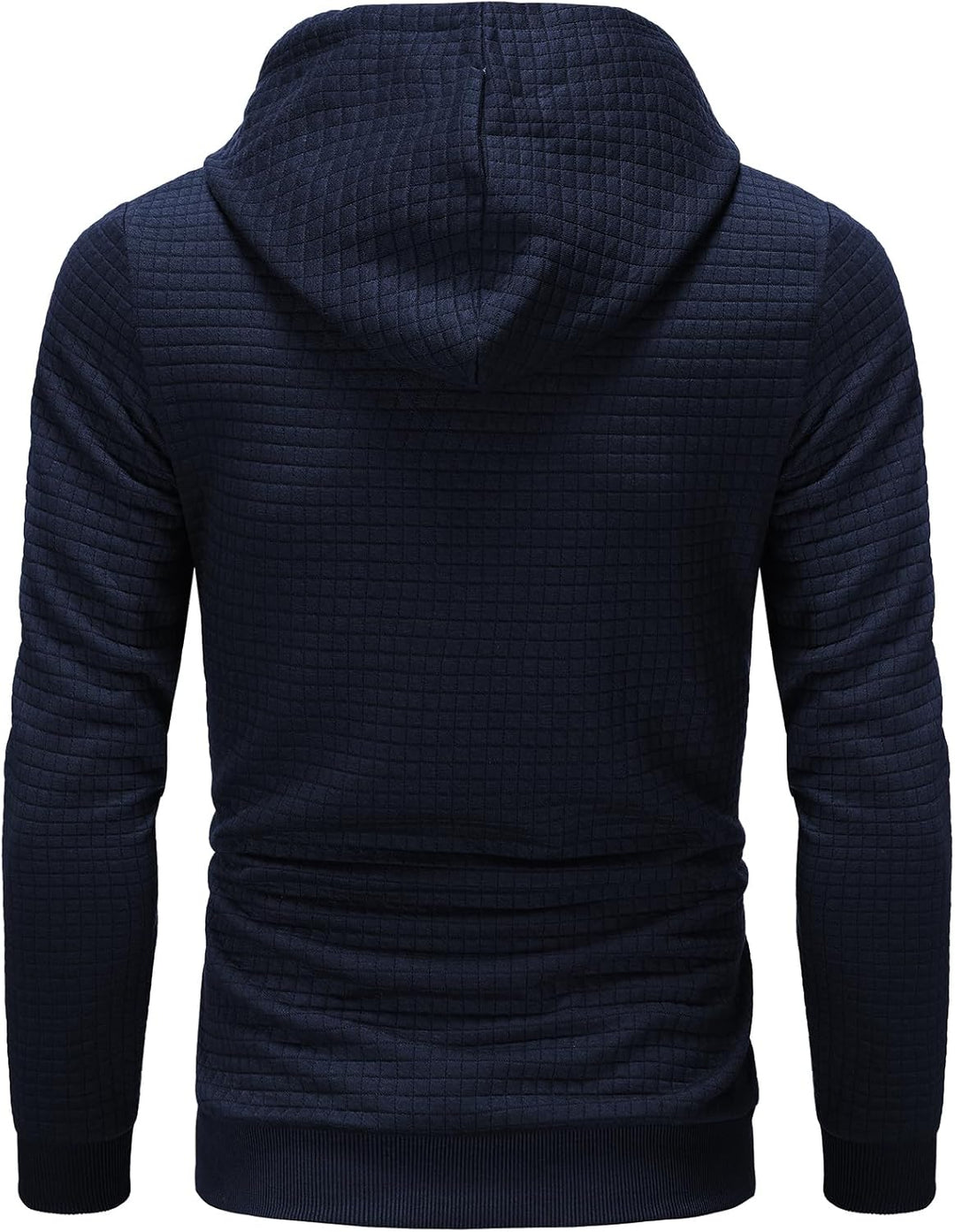 YuKaiChen Herren Kapuzenpullover Casual Langarm Karierten Kordelzug Jacquard Hooded Sweat mit Fleece
