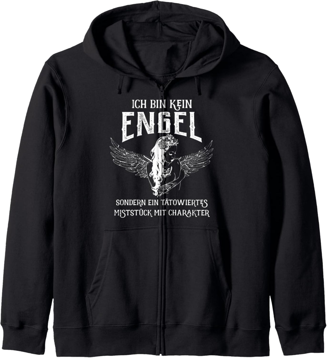 Ich bin kein Engel sondern ein tätowiertes Miststück Kapuzenjacke