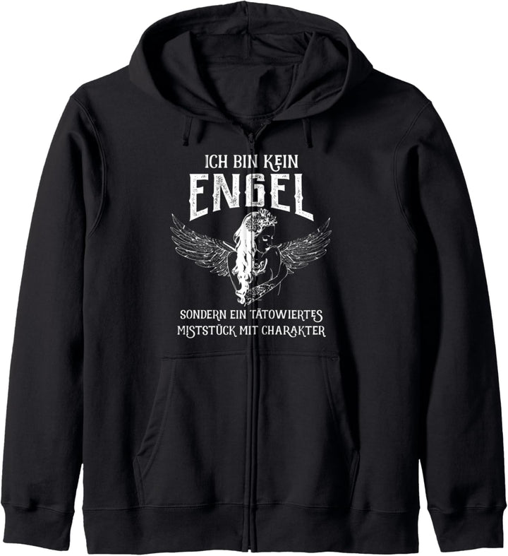 Ich bin kein Engel sondern ein tätowiertes Miststück Kapuzenjacke