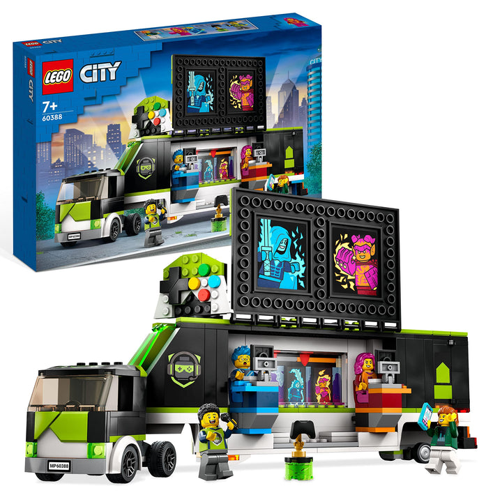 LEGO 60388 Gaming Turnier Truck, LKW-Spielzeug mit Minifiguren, Gamer-Geschenk für Jungen und Mädche
