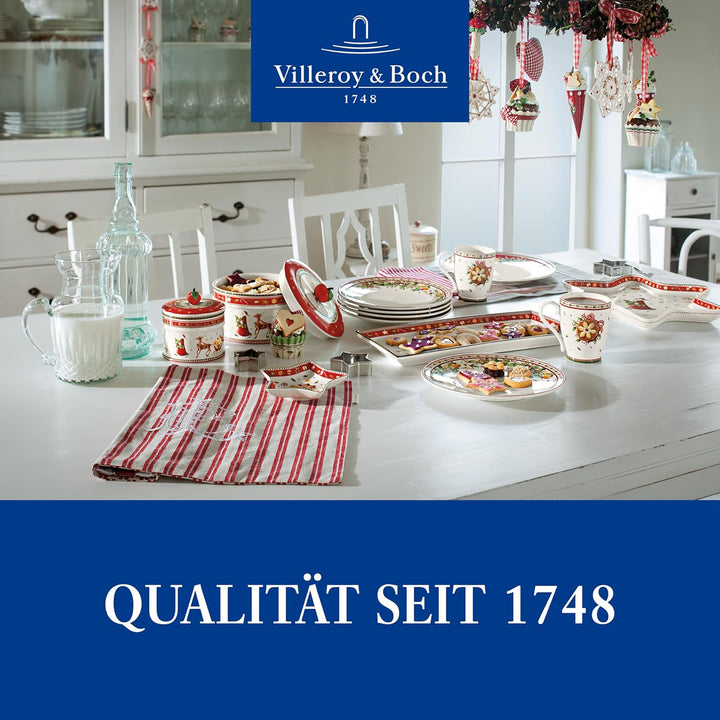 Villeroy & Boch – Winter Bakery Delight Kleine Vorratsdose, Keramik Keksdose Weihnachten, Weihnachts