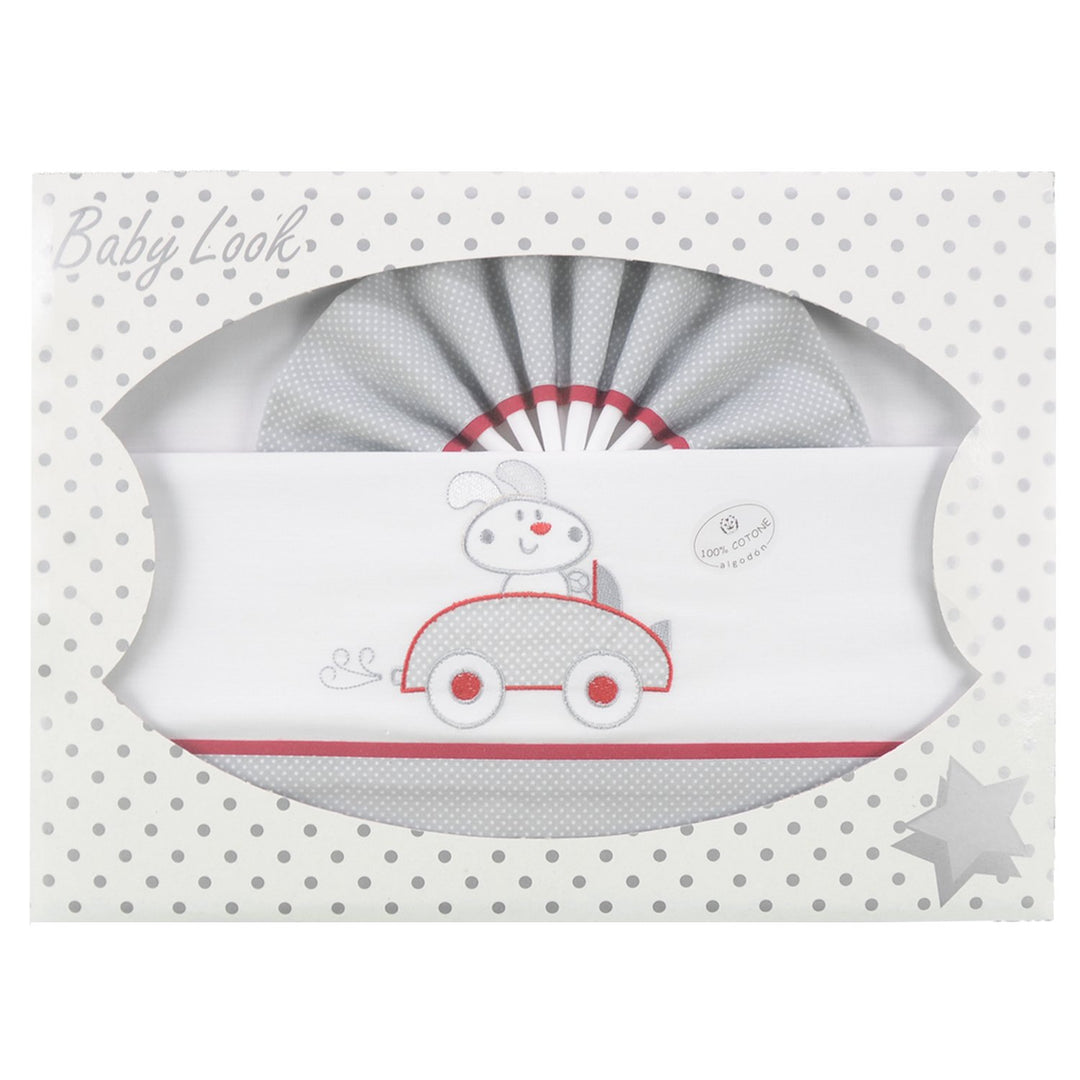 pekitas Bebe feine Bettwäsche 3 Teilig für Kinderbett 60 x 120 100% Baumwolle Made in Portugal weiss