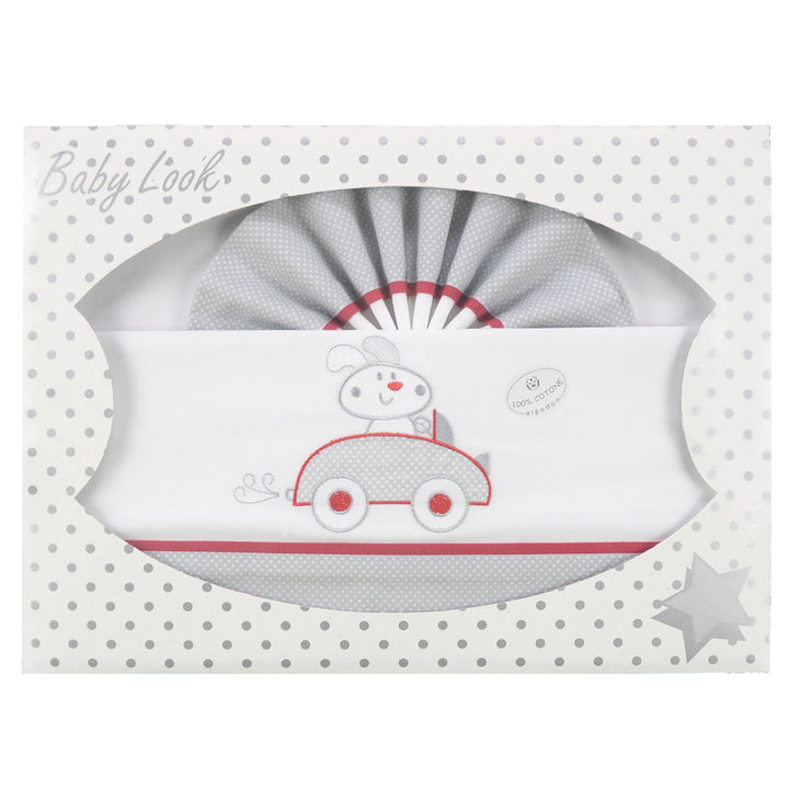 pekitas Bebe feine Bettwäsche 3 Teilig für Kinderbett 60 x 120 100% Baumwolle Made in Portugal weiss