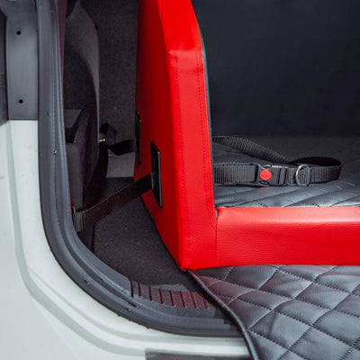 CopcoPet - Travel Bed Hundebett für Kofferraum Auto 80x55x38cm Kunstleder - Anschnallsystem Kofferra