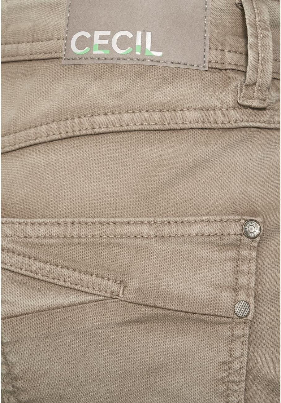 Cecil Damen Hose 26W / 26L Almond Cream Beige, 26W / 26L Almond Cream Beige