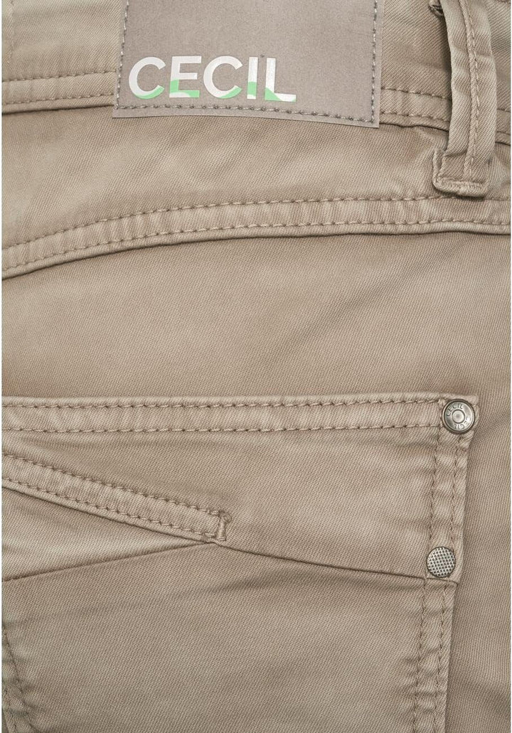 Cecil Damen Hose 26W / 26L Almond Cream Beige, 26W / 26L Almond Cream Beige