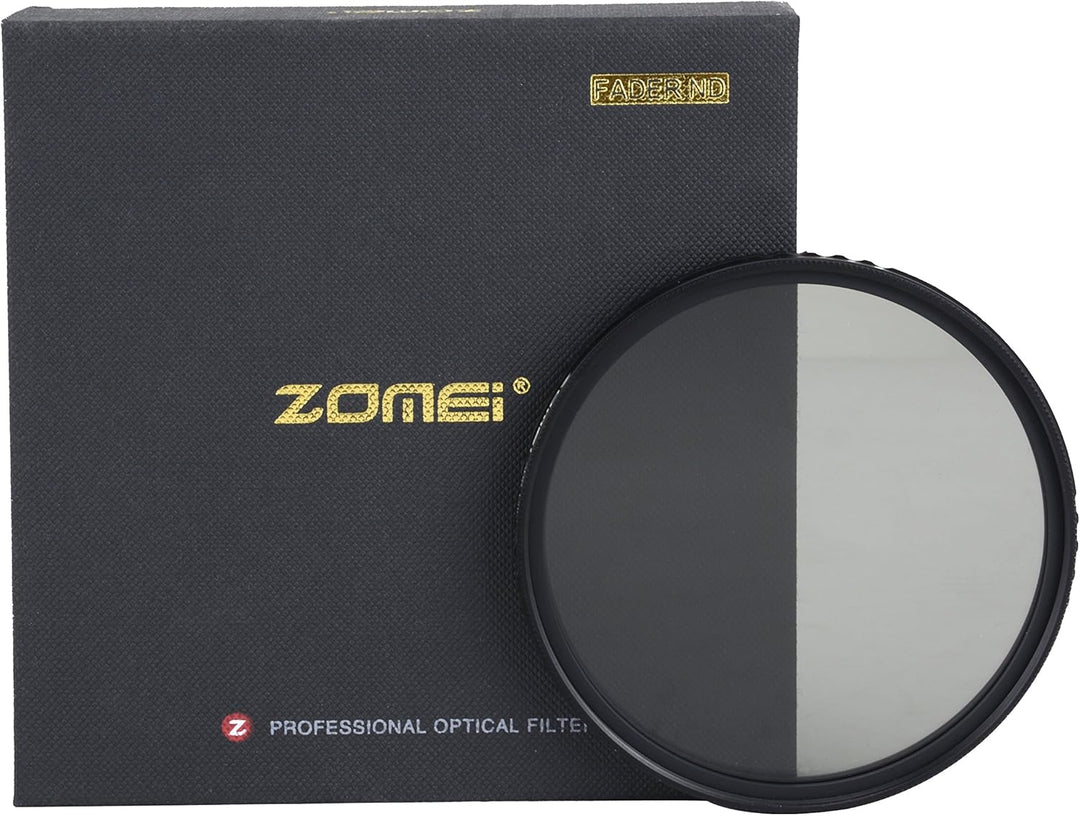 ZOMEI Variabler ND-Filter, ABS, schmal, verstellbar, Graufilter, ND2-400, kein X-Kreuz, auf Bild (77