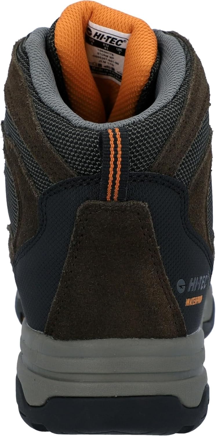Hi-Tec Storm Wp Herren Walking-Schuh 41 EU Braun Dark Chocolate Dt Taupe Burnt Orange, 41 EU Braun D