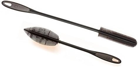 Kochblume Flaschenbürste 36cm & Flaschenbürste Slim 2er Set | Premium-Silikon | Hitzbeständig | Spül