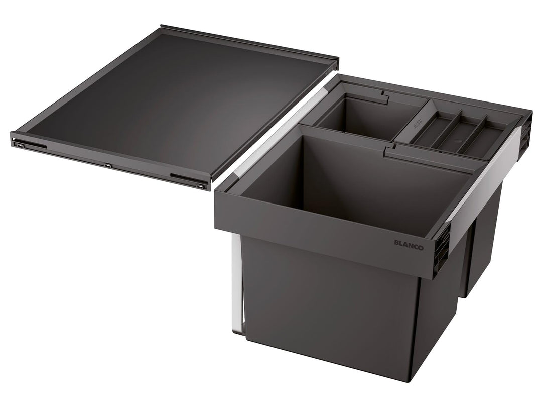 BLANCO Flexon II Xl 60/3, Müllsystem für die Abfalltrennung in der Küche, mit 3 Mülleimern (30 l/ 2