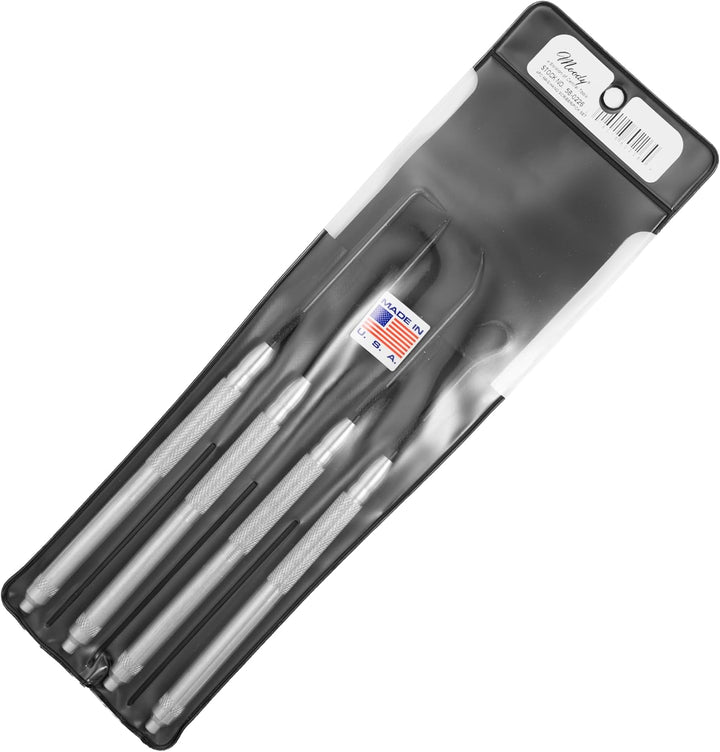 Moody Tools 58–0226 4-teilig Magnetic Griff Anreissnadel Pick-Set