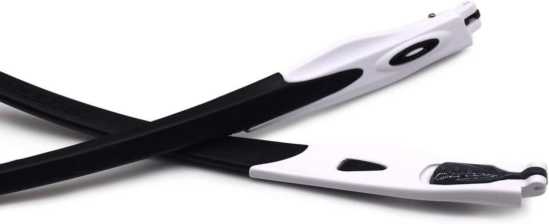 HKUCO Schwarz/Grün/Grau Gummi Ersatz weissen Rahmen Beine für Oakley Crosslink