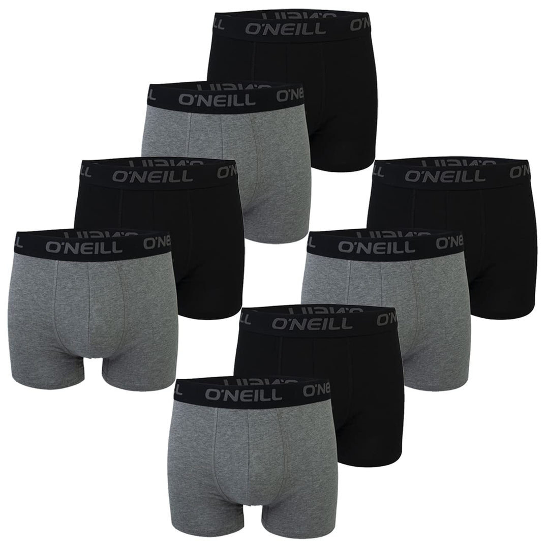 O'Neill Herren Boxershort Uni Sport Boxer S M L XL XXL 95% Baumwolle Unterhose 8er Pack S Antracite
