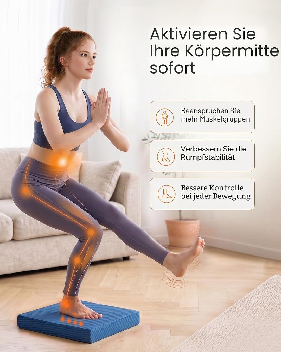 StrongTek Professional Foam Exercise Balance Pad.15.8" x 13" x 2", High Density TPE Schaum Kniepolst