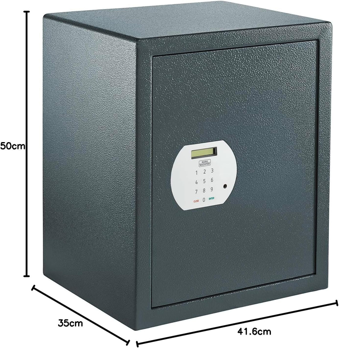 BURG-WÄCHTER Möbeltresor mit elektronischem Zahlenschloss, Inkl. Fachboden, Zur Wand- und Bodenbefes