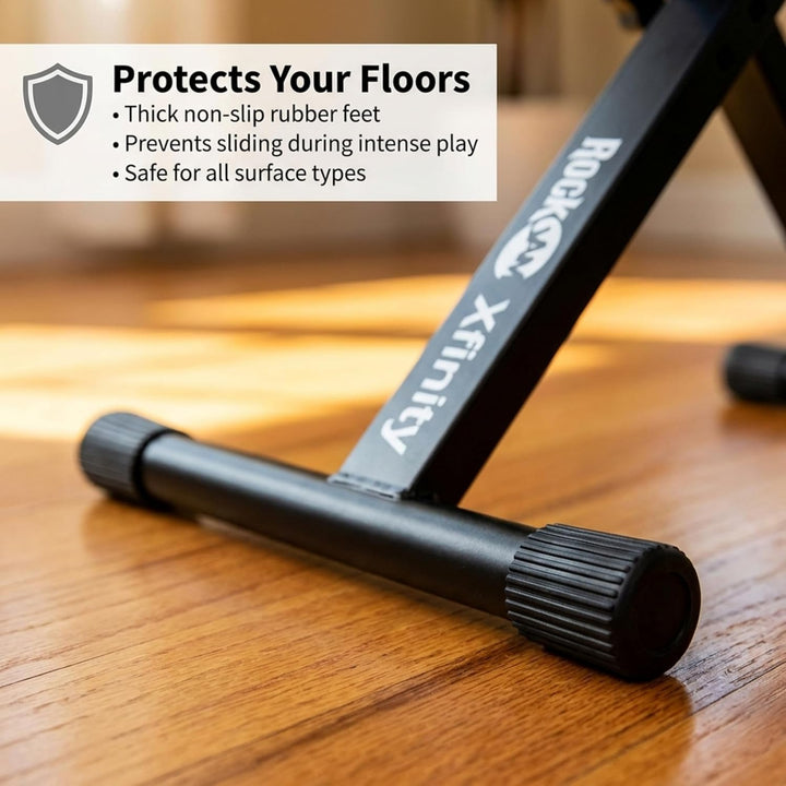 RockJam Premium Adjustable Padded Keyboard Bench or Digital Piano Stool, Regulär