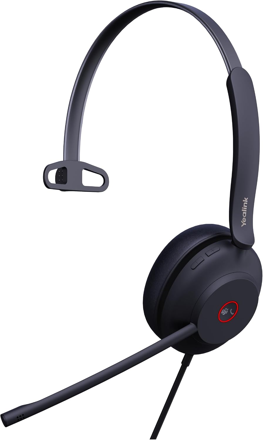 Yealink UH37 USB-Mono-Headset mit Geräuschunterdrückung, kabelgebundenes Headset für PC-Laptop, Team