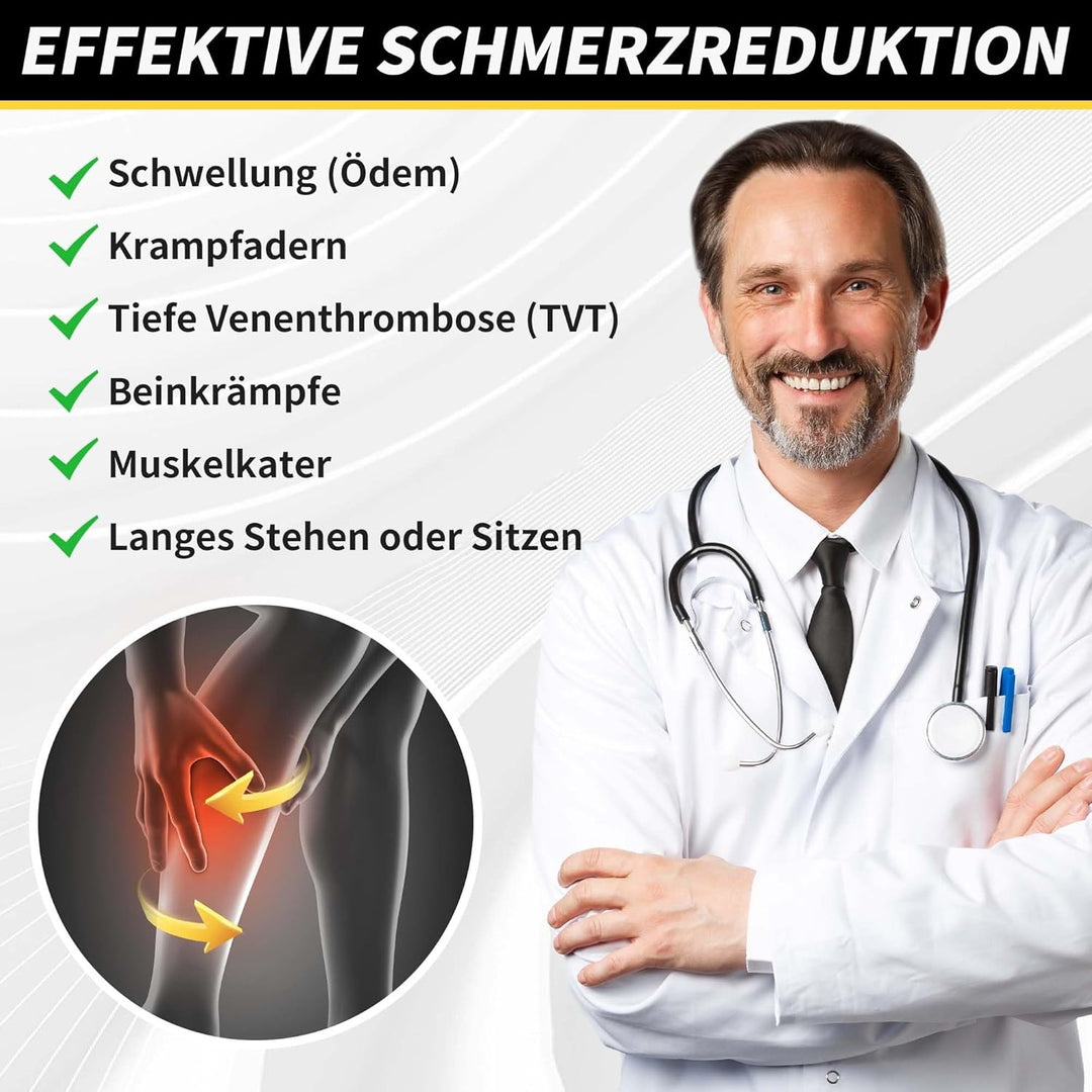CAMBIVO 6 Paar Kompressionsstrümpfe Damen und Herren, Stützstrümpfe, Kompressionssocken für Laufen,