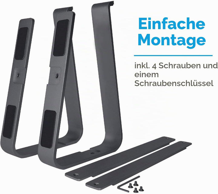 Macally Laptop-Ständer aus Aluminium für den Schreibtisch, funktioniert mit Allen MacBook/Pro/Air un