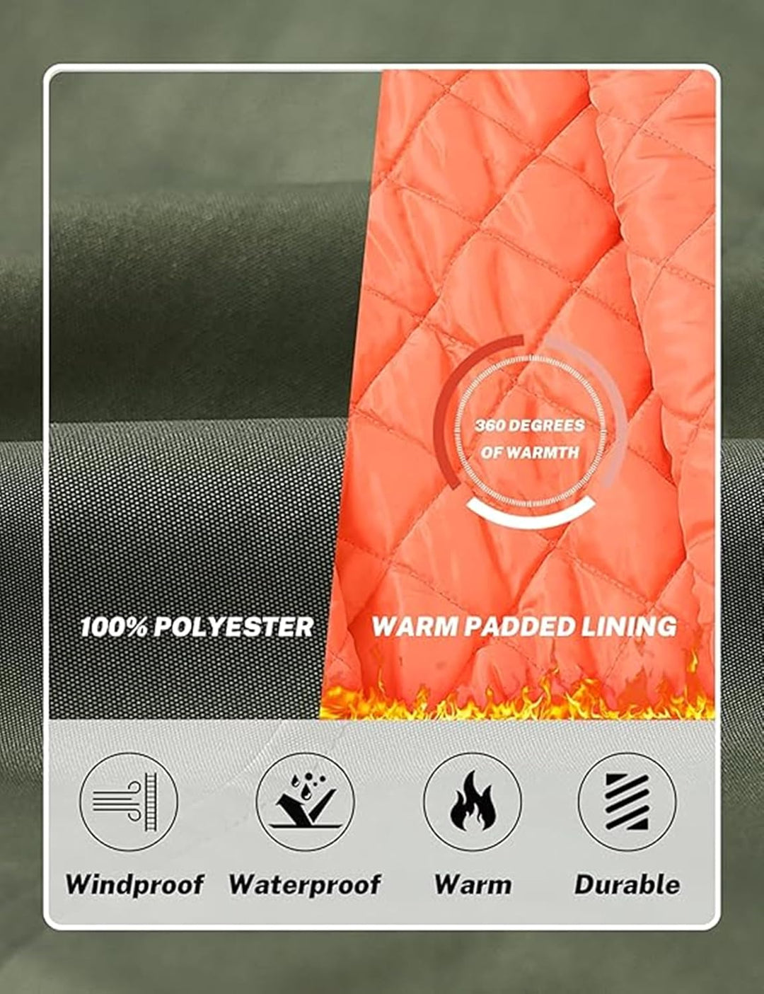 Bomberjacke Herren Warm Gefüttert Winterjacke Übergangsjacke US Fliegerjacke Militär Bomber Stehkrag