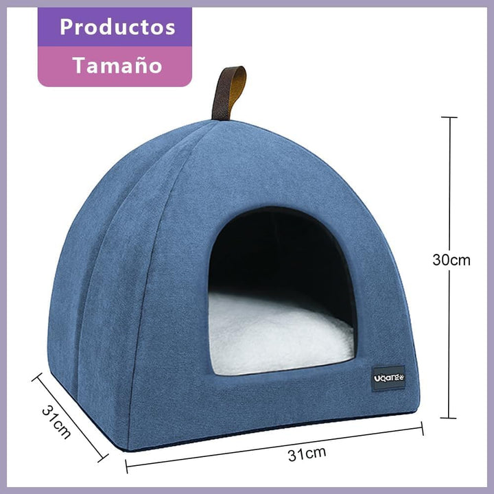 Voarge Katzenhöhle Katzenbett, weiche Katzenhöhle, weiche warme Plüsch-Katzenbetten, Katzennest mit