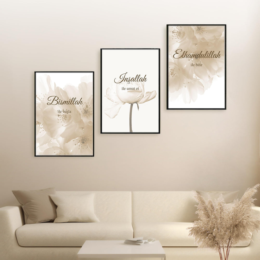 HAVA Artwork Turkish Dream Poster Set, Islamische Poster, Islamische Bilder, Islamische Dekoration,