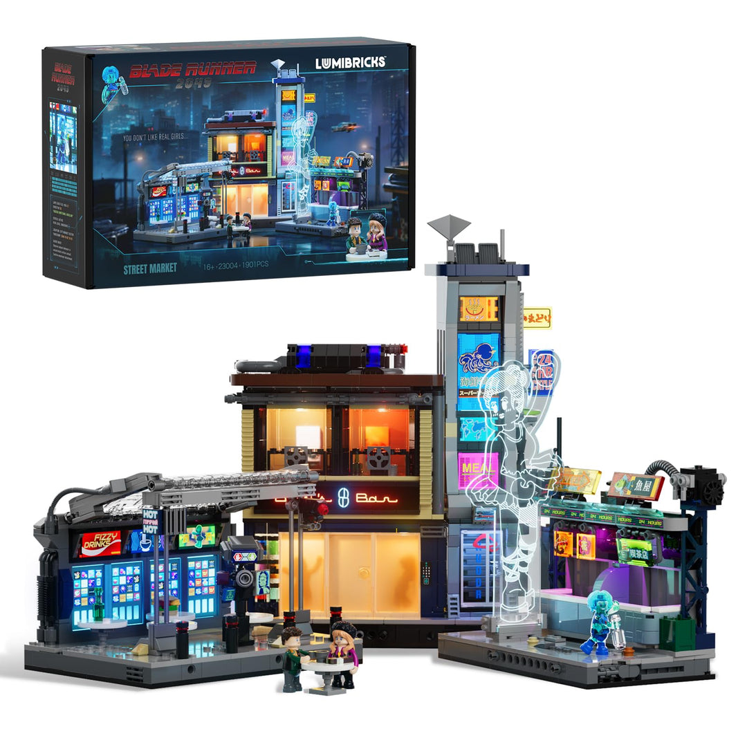 Lumibricks Blade Runner 2049 Street Market Bauset mit Beleuchtung
