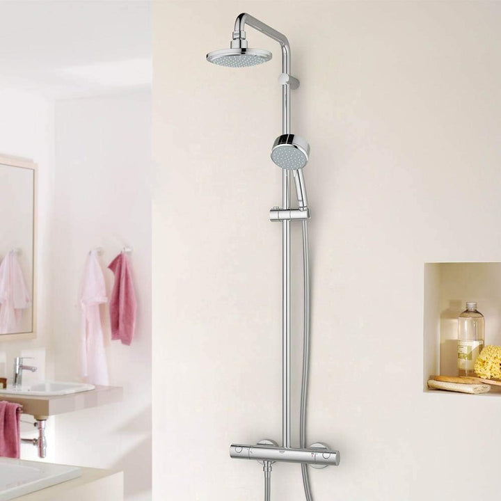 GROHE Tempesta Cosmopolitan 160 - Duschsystem mit Thermostatbatterie (wassersparend, 2 Strahlarten,