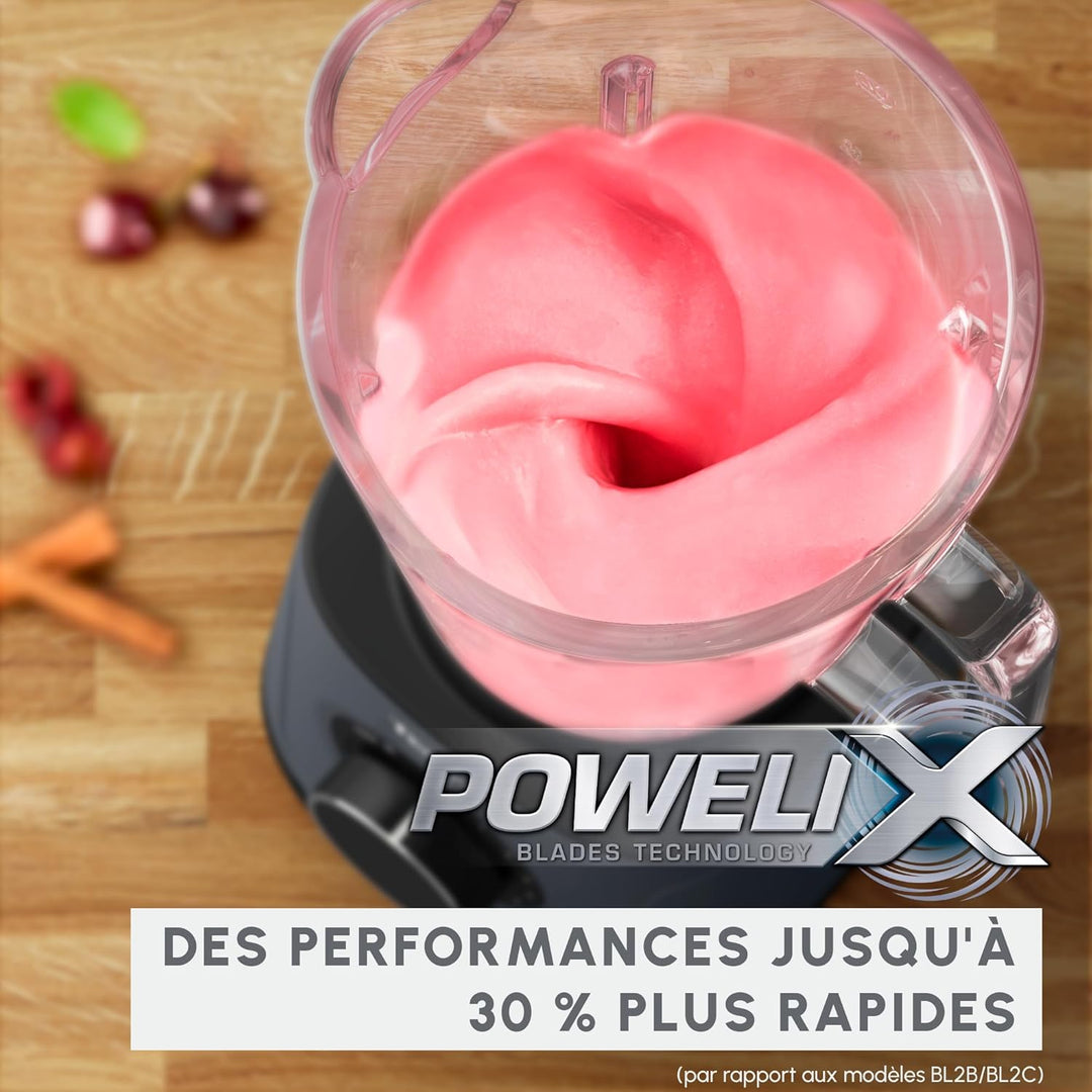 Moulinex PerfectMix Essential, Hochleistungsmixer, 1200 W, Powelix-Klingen-Technologie, leicht zu re