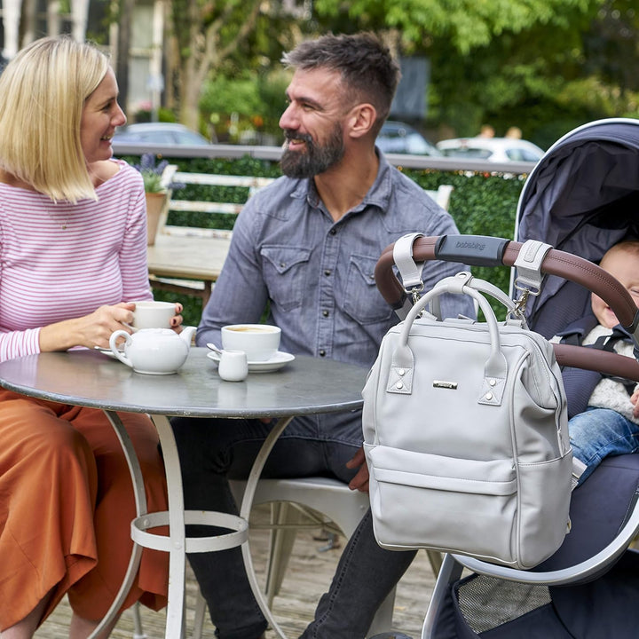 BabaBing Mani Rucksack, vegan, Taubengrau, Kunstleder Taubengraues Kunstleder, Taubengraues Kunstled