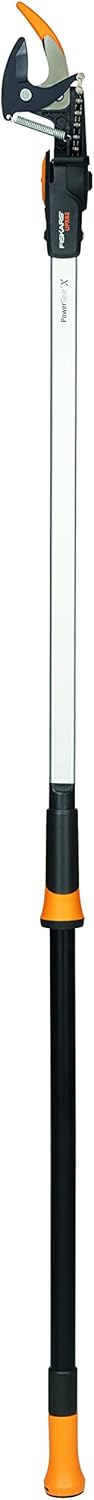 Fiskars Bypass Schneidgiraffe für frische Äste und Zweige, Antihaftbeschichtet, Stahlklinge/Aluminiu