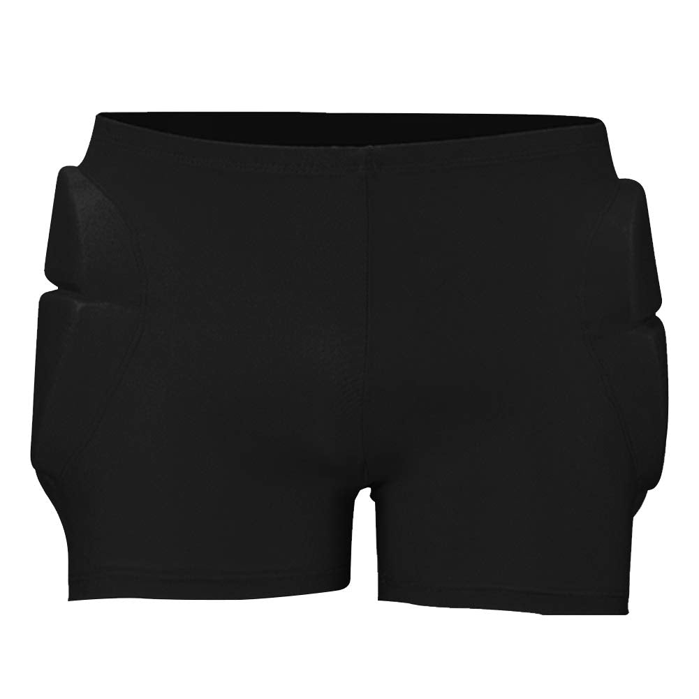 Anwangda Gepolsterte Shorts, Radsport Kurze Schutz Shorts, Hüftschutz 3D Gepolsterte Shorts für Skat