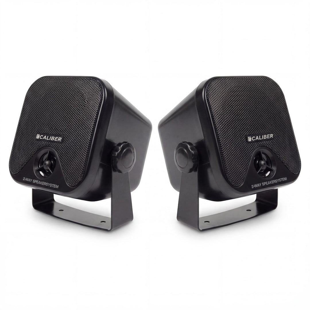Caliber Lautsprecher Auto - Auto Boxen - auch für Boote - Aufbau Koaxial Lautsprecher - Max. 80W - 4