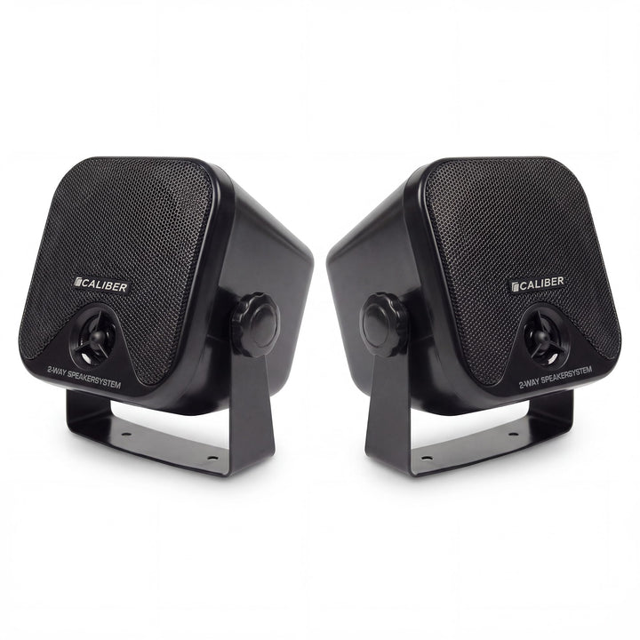 Caliber Lautsprecher Auto - Auto Boxen - auch für Boote - Aufbau Koaxial Lautsprecher - Max. 80W - 4