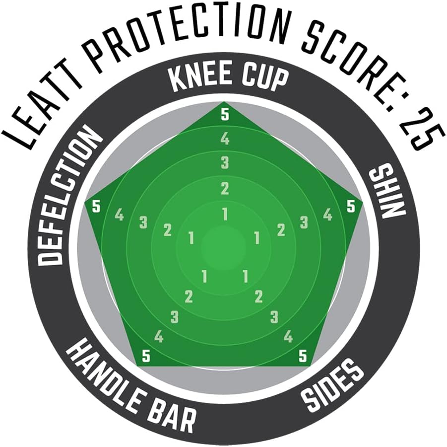 Leatt Dual Axis Protektoren für Knie und Schienbein L-XL Schwarz, L-XL Schwarz