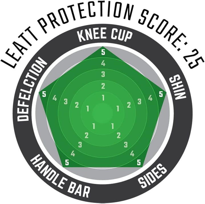 Leatt Dual Axis Protektoren für Knie und Schienbein L-XL Schwarz, L-XL Schwarz