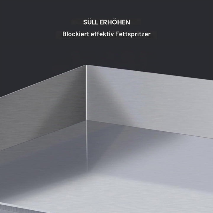 DULNICE Grillplatte Elektrisch Tischgrill Edelstahl, Elektrische Grillplatte 3000W, 50-300°C Kommerz