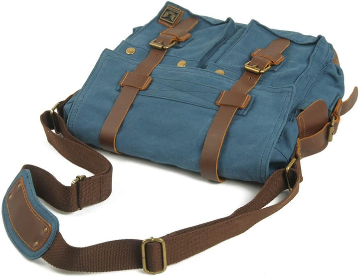 Eysee Schultertasche Herren Canvas-Umhängertasche Daypack für Alltag und Sport 35cm (L) X 30cm(H) X