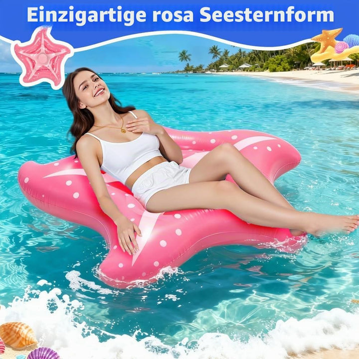 Luftmatratze Pool Seestern, Pool Hängematte und Schwimmliege, Wasserhängematte, Float Aufblasbarer P